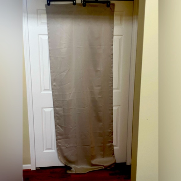 Mainstays Solid Linen Look Blackout Rod Pocket Curtain Panel Pair - Picture 1 of 7